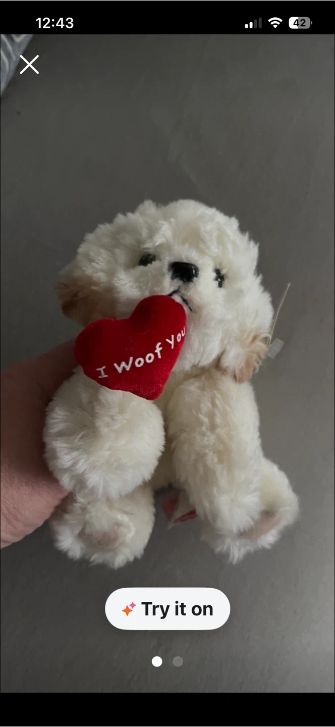 New Russ I Woof You Dog Plush