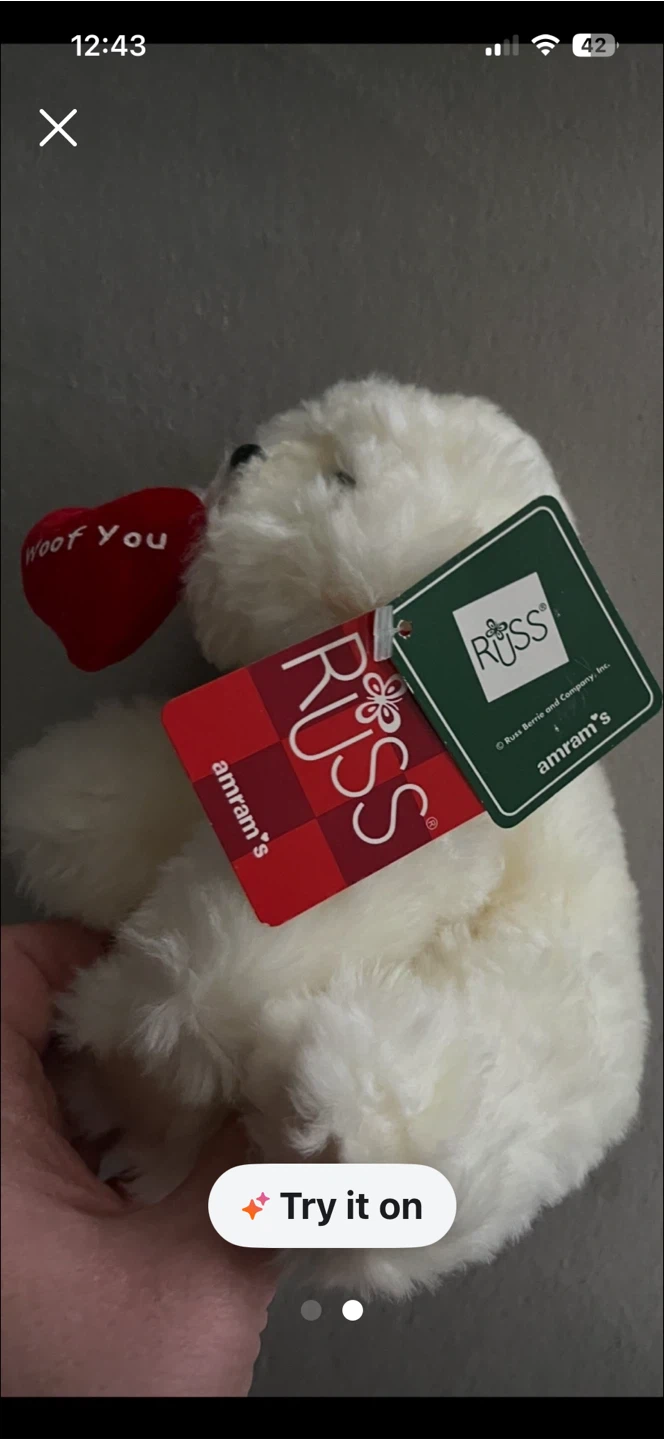New Russ I Woof You Dog Plush - photo 2