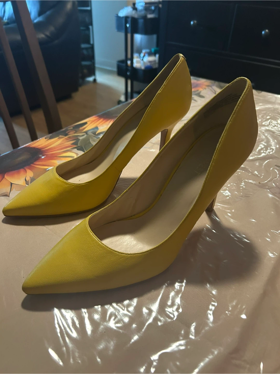 Nine West Yellow Heels