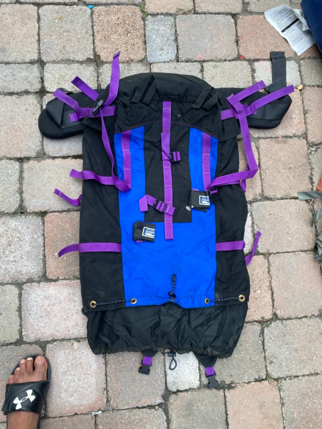 Serratus Blue and Purple Hiking Backpack - photo 2