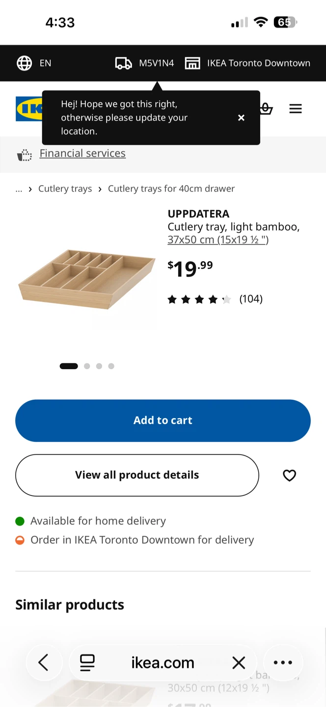 NEW IKEA UPPDATERA BAMBOO CLOSET DRAWER ORGANIZER TRAYS STORAGE - photo 2