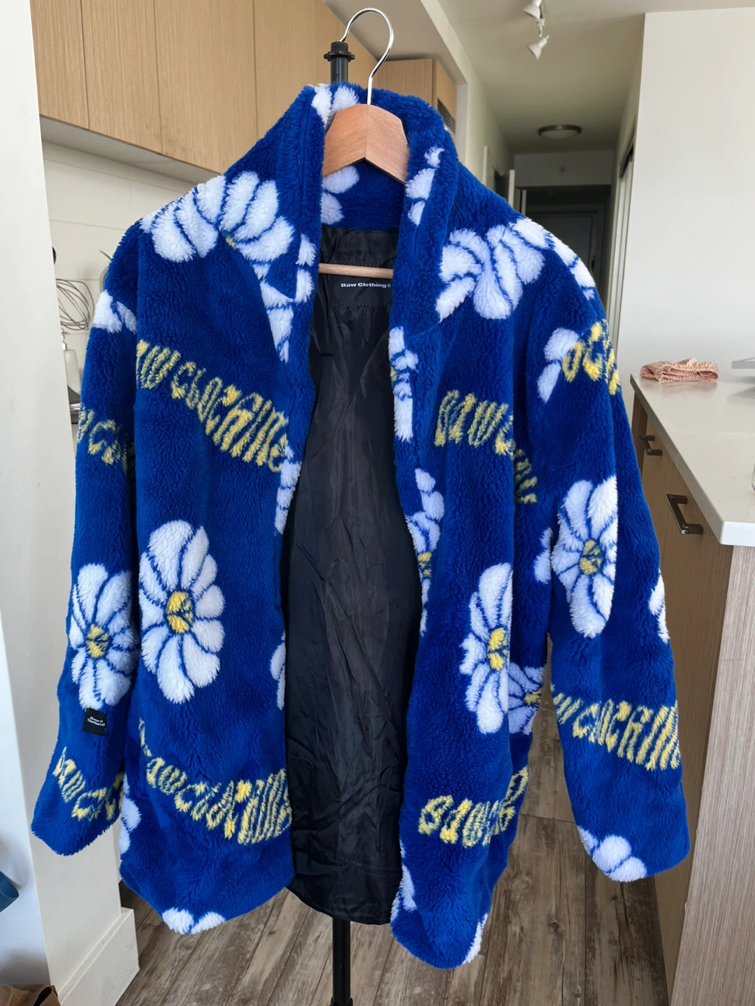Blue Daisy Fleece Jacket