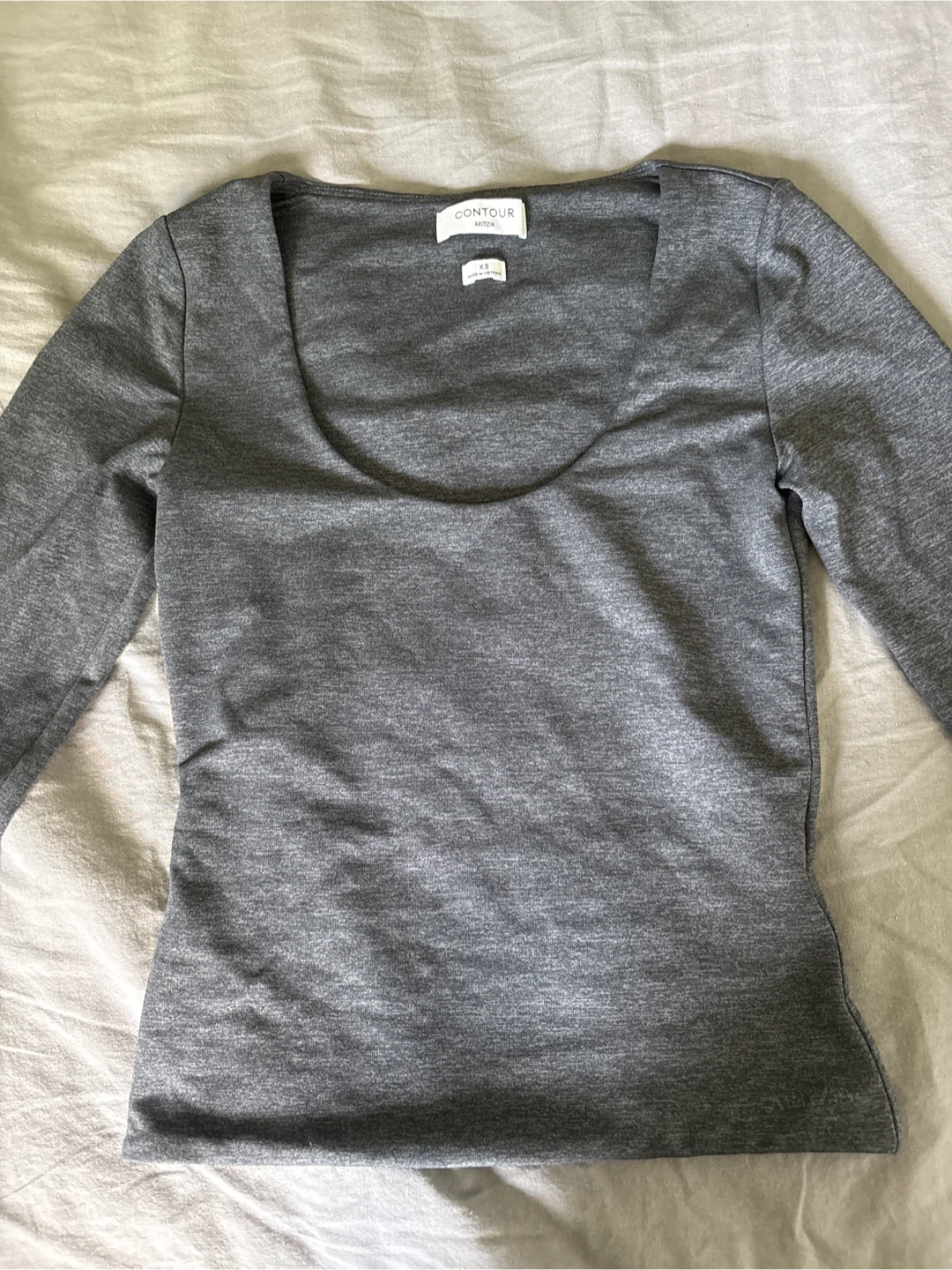ARITZIA Contour Long Sleeve Top - Grey XS