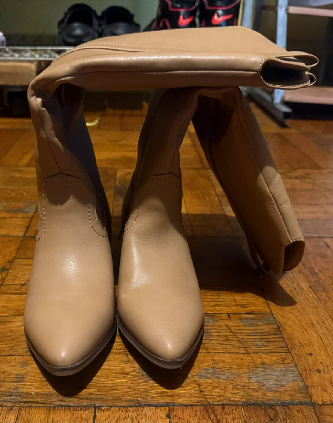 Western-style knee high boots