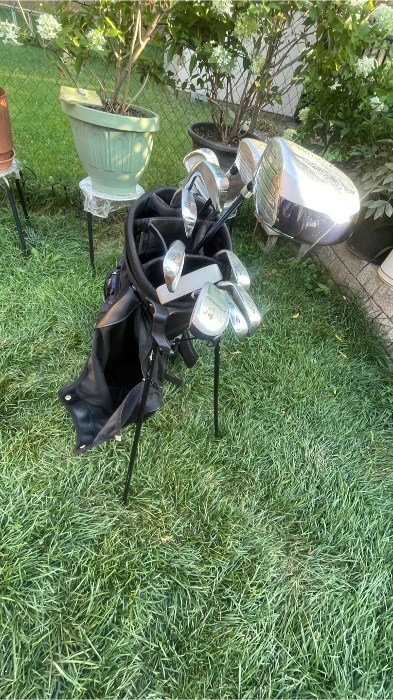 Dunlop golf club set with blue and black stand bag - photo 3