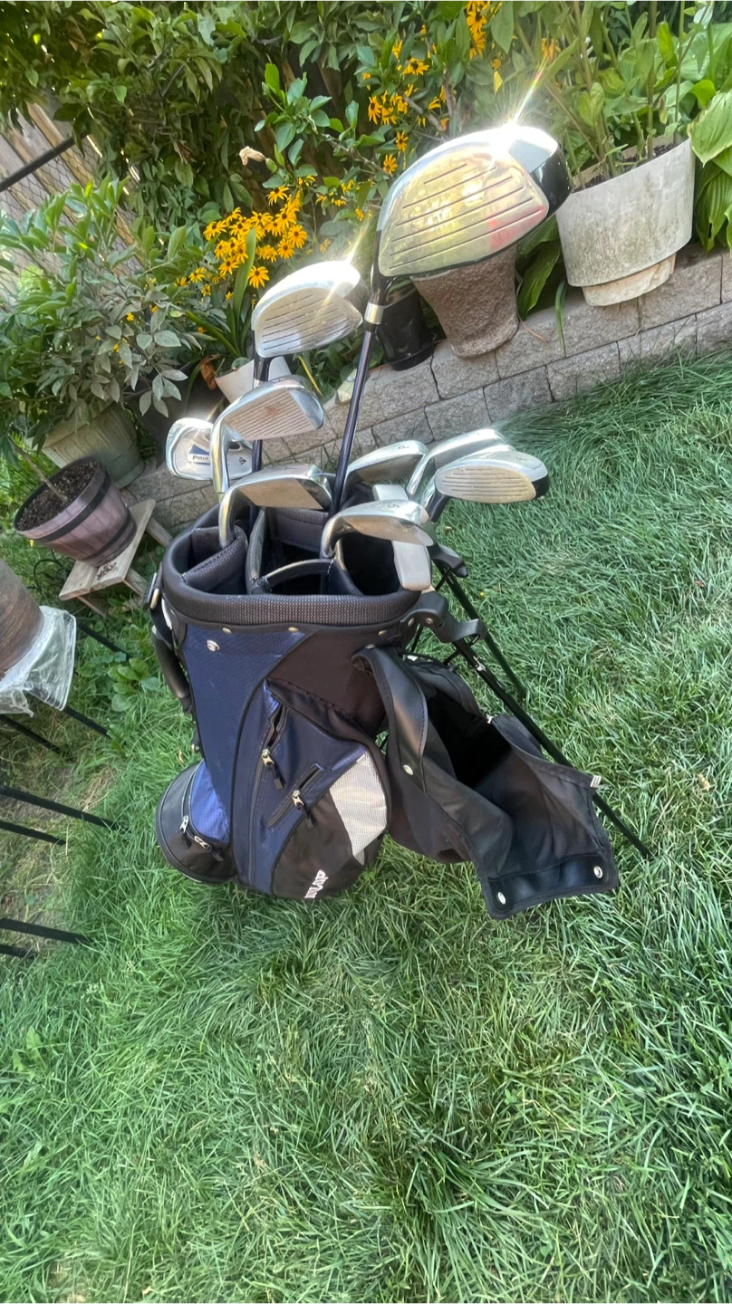 Dunlop golf club set with blue and black stand bag - photo 4