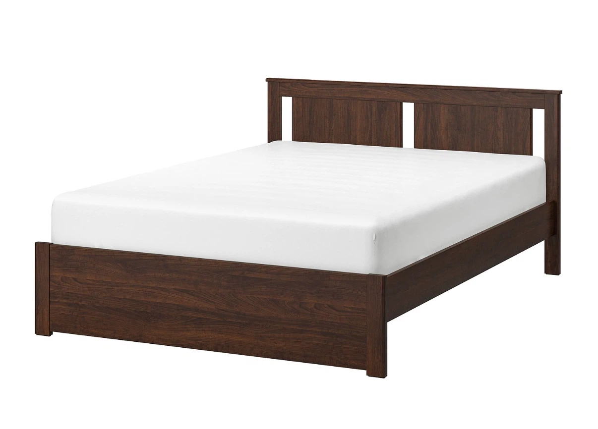 IKEA SONGESAND Queen Bed Frame in Brown Stain
