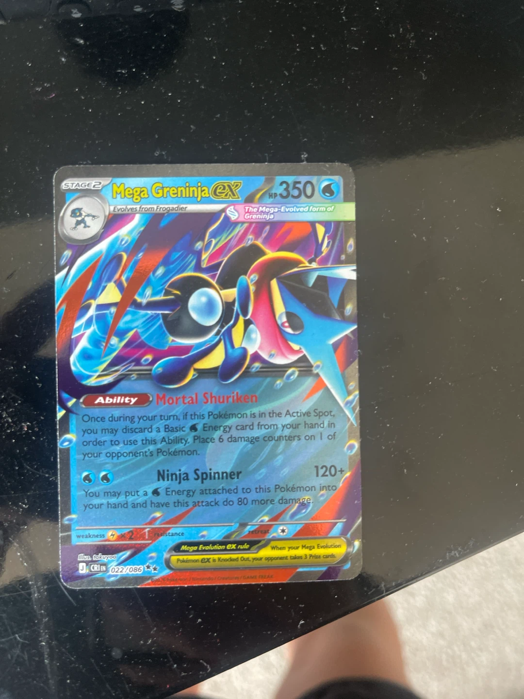 Mega Greninja EX Pokémon Card