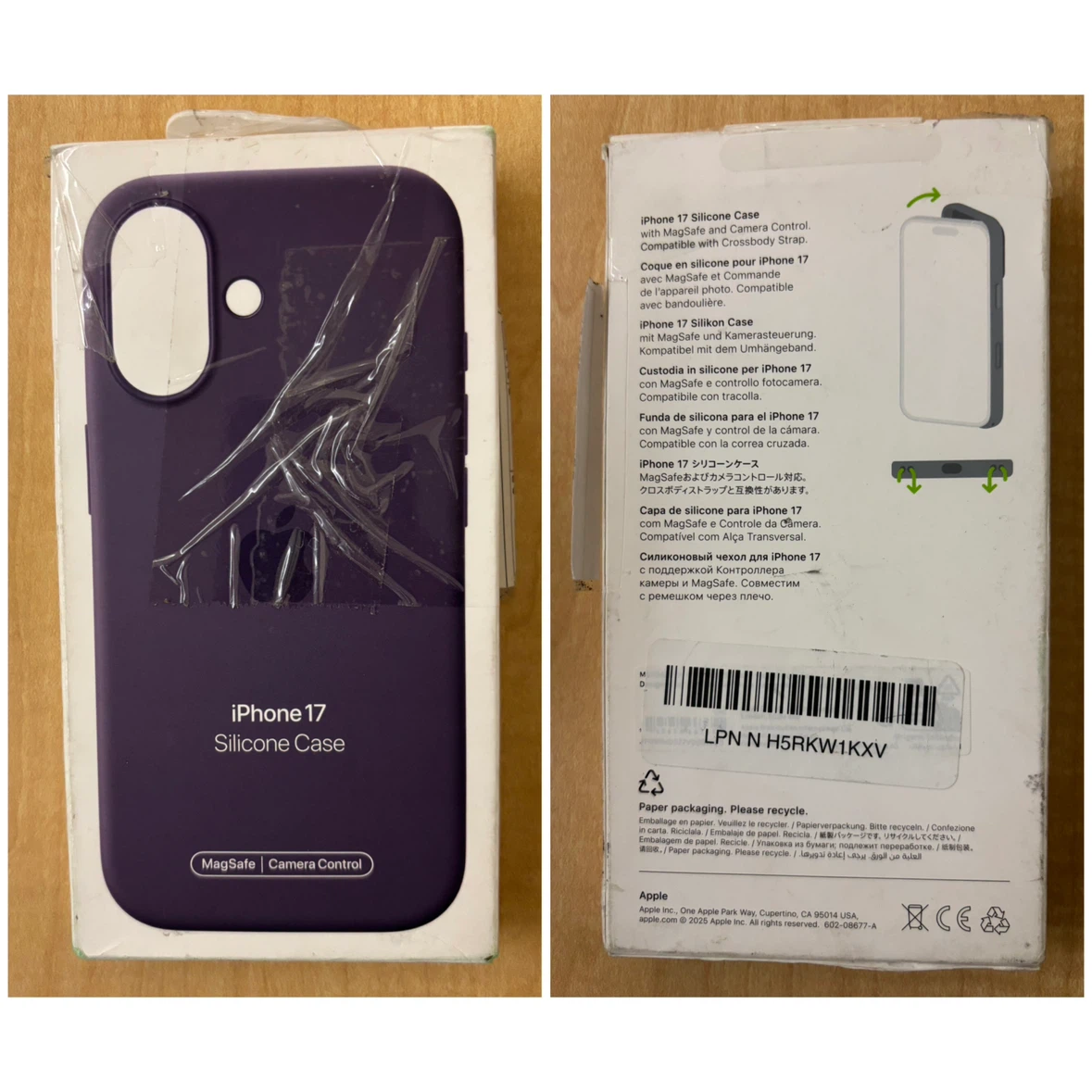 Apple - Silicone Case - *iPhone 17/Purple Fog*