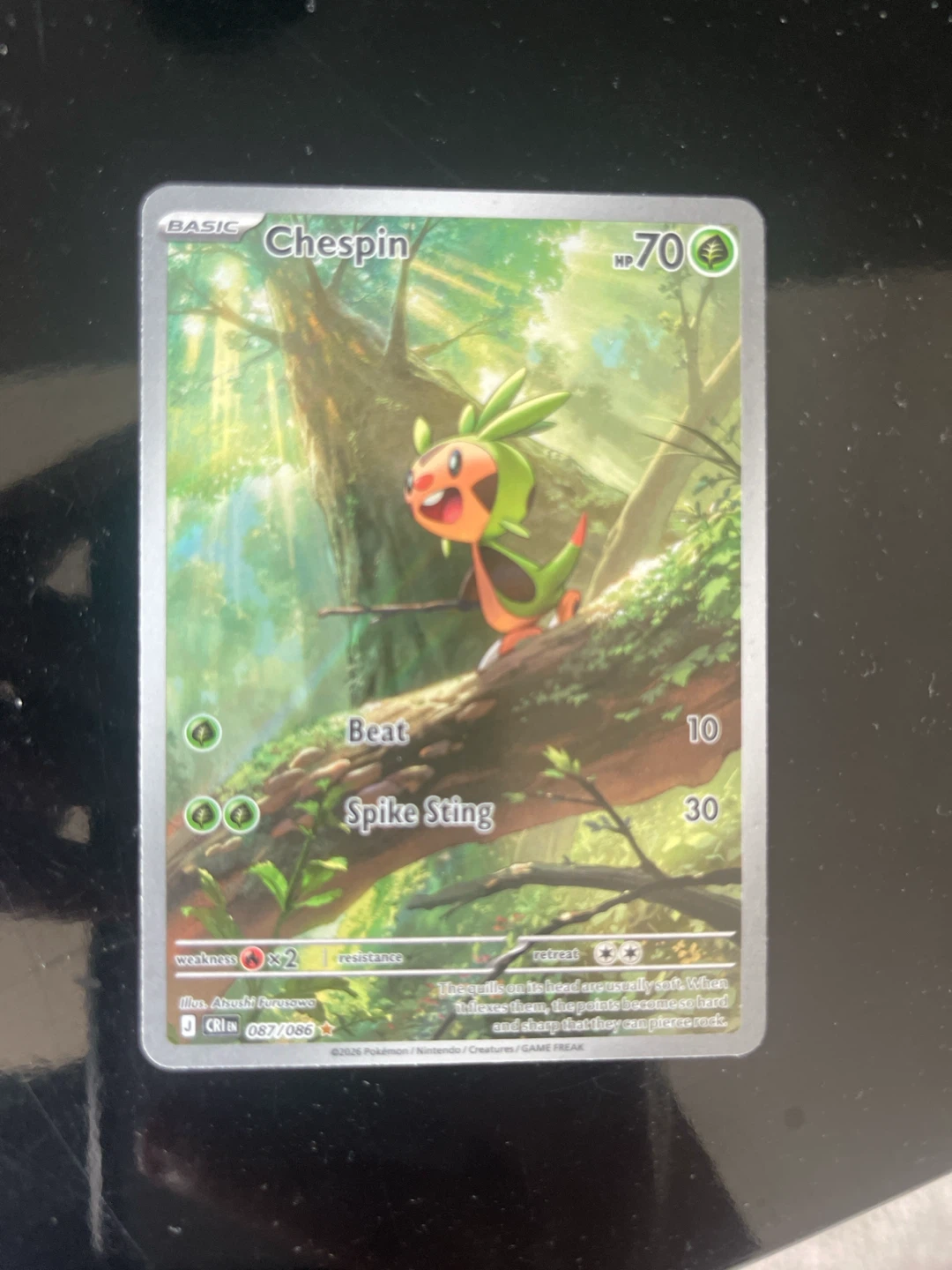 Pokemon Chespin TCG Card