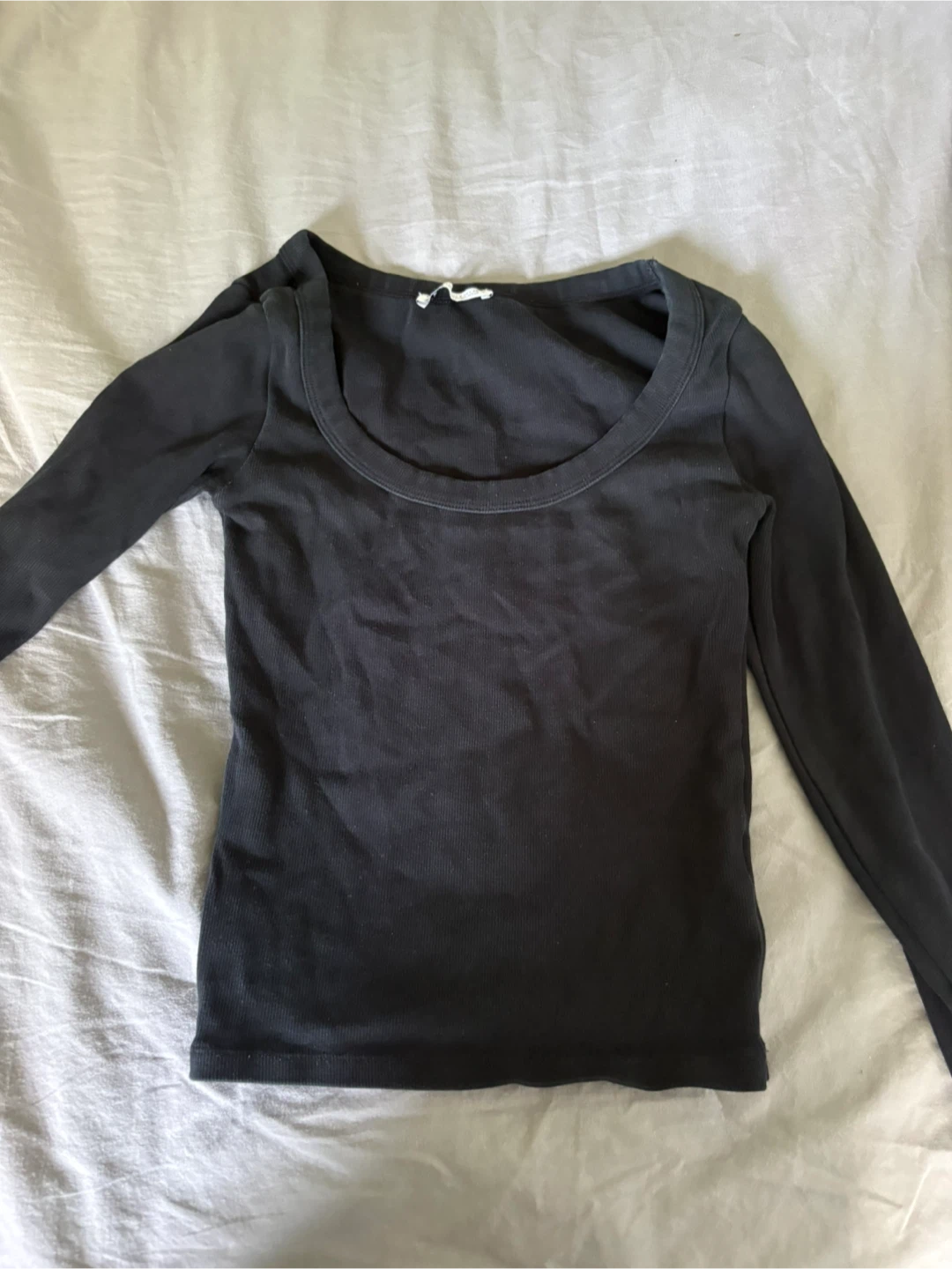 Zara Black Long Sleeve Top Size S