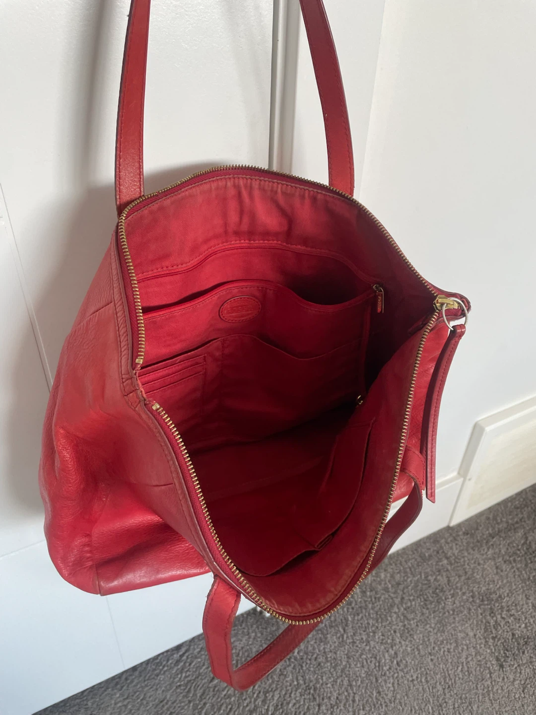 Fossil Red Leather Bag - photo 5