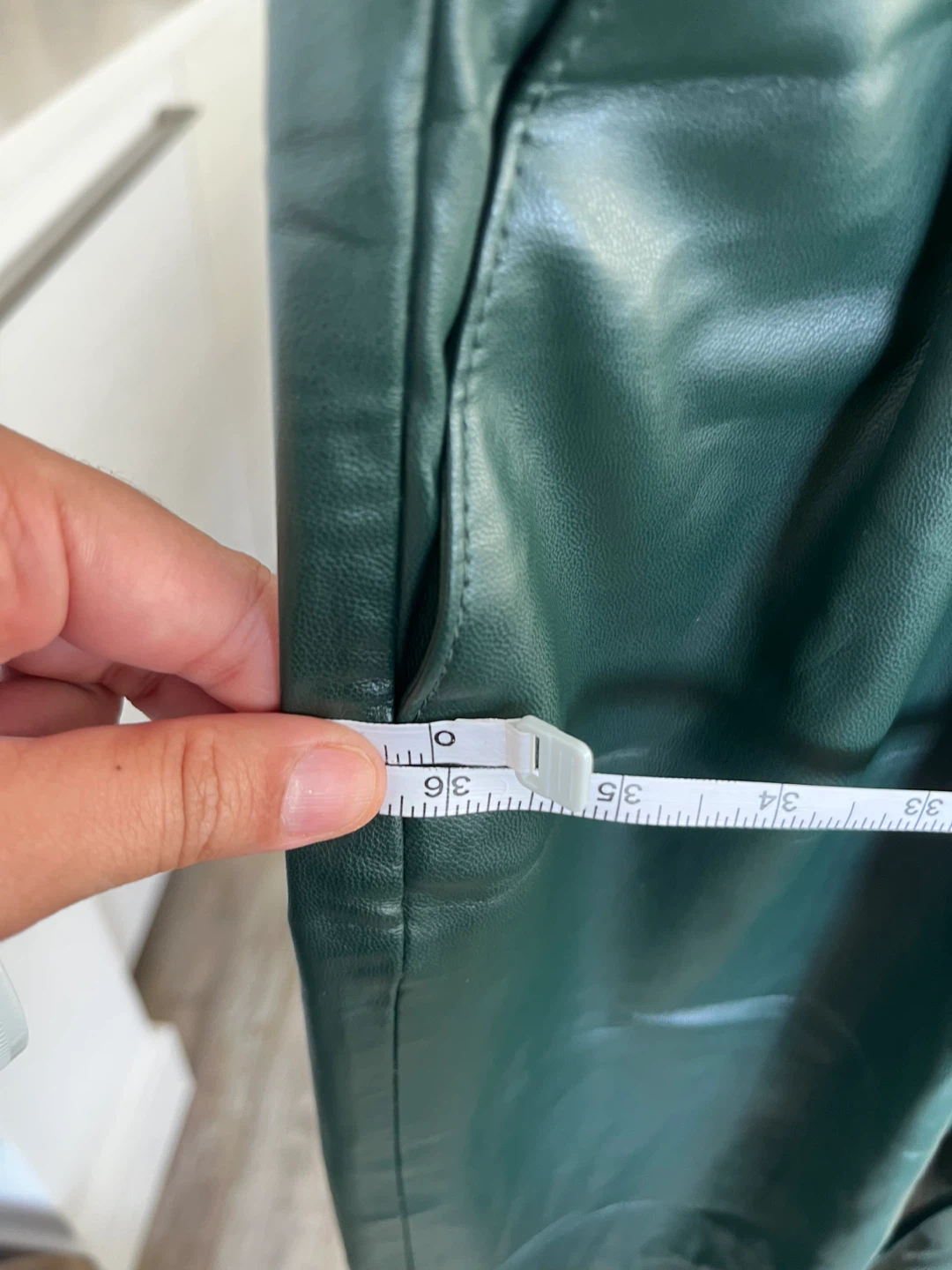 Green Faux Leather Pants - photo 3