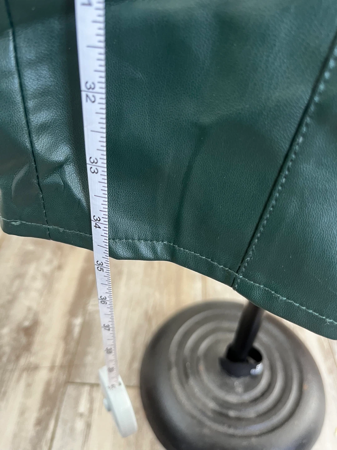 Green Faux Leather Pants - photo 4