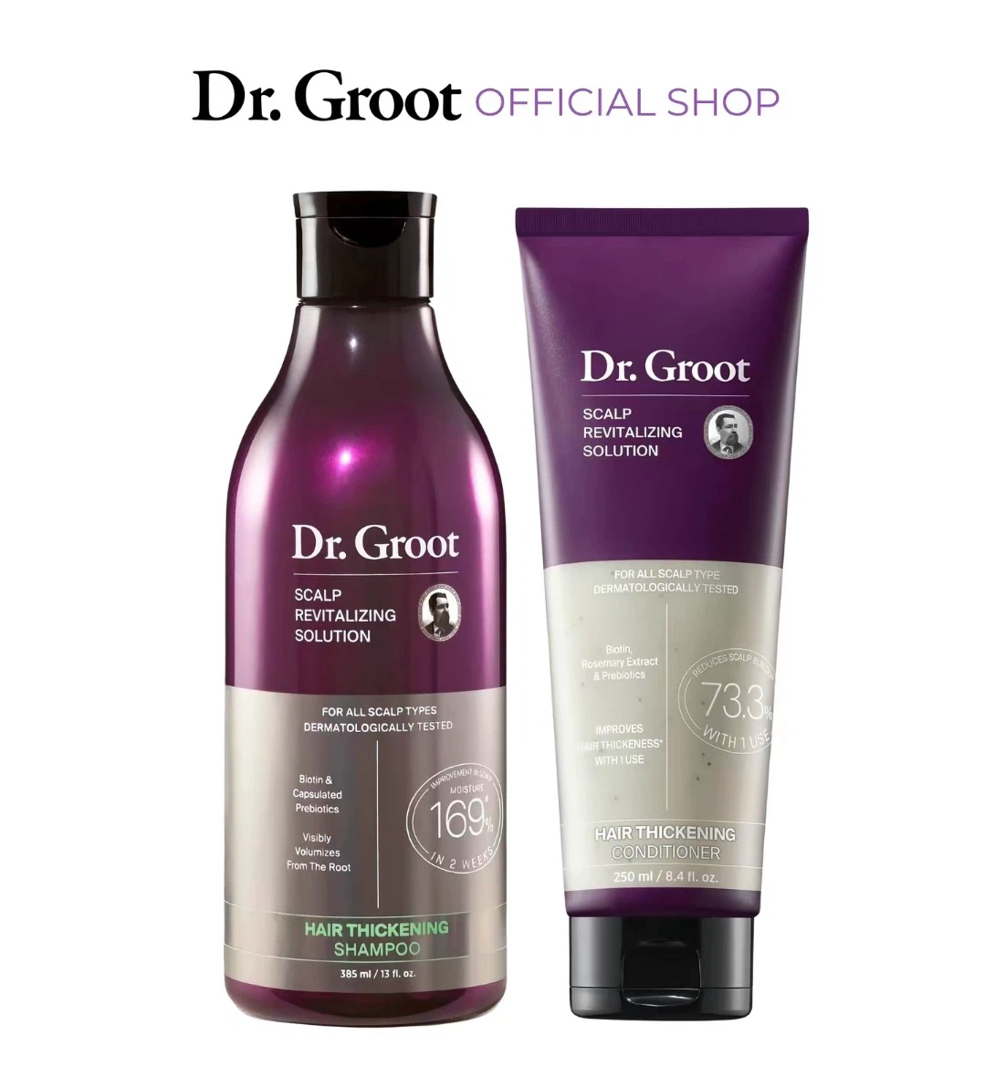 Dr. Groot Hair Thickening Shampoo & Conditioner Set