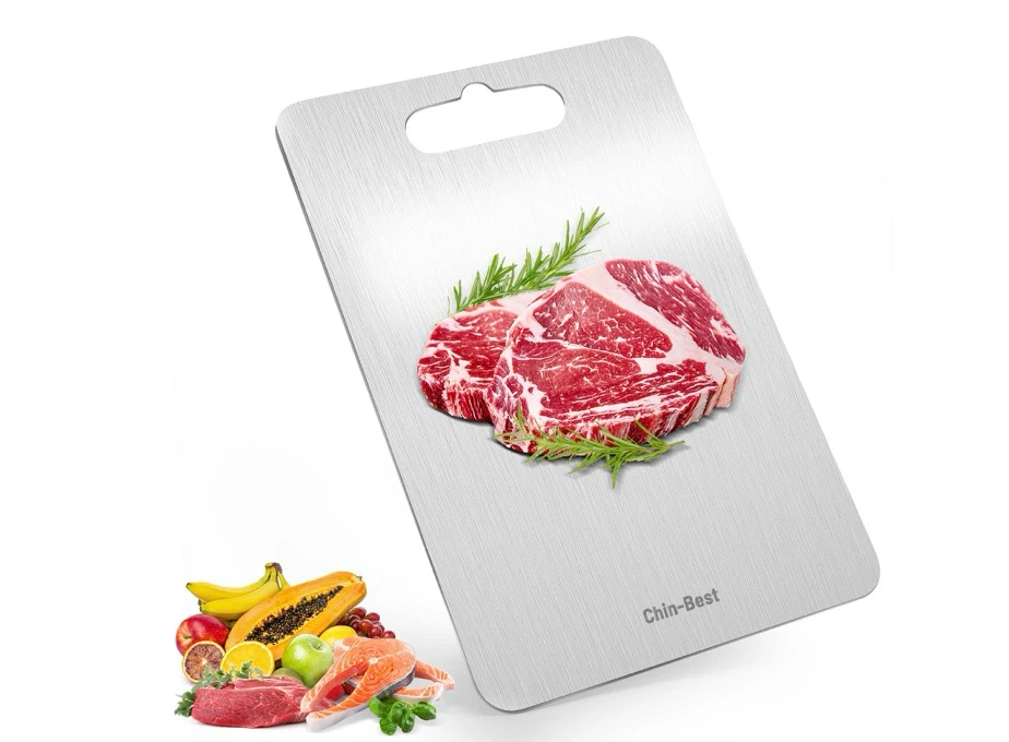 Chin-Best Stainless Steel Cutting Board, 15.4" X 11"