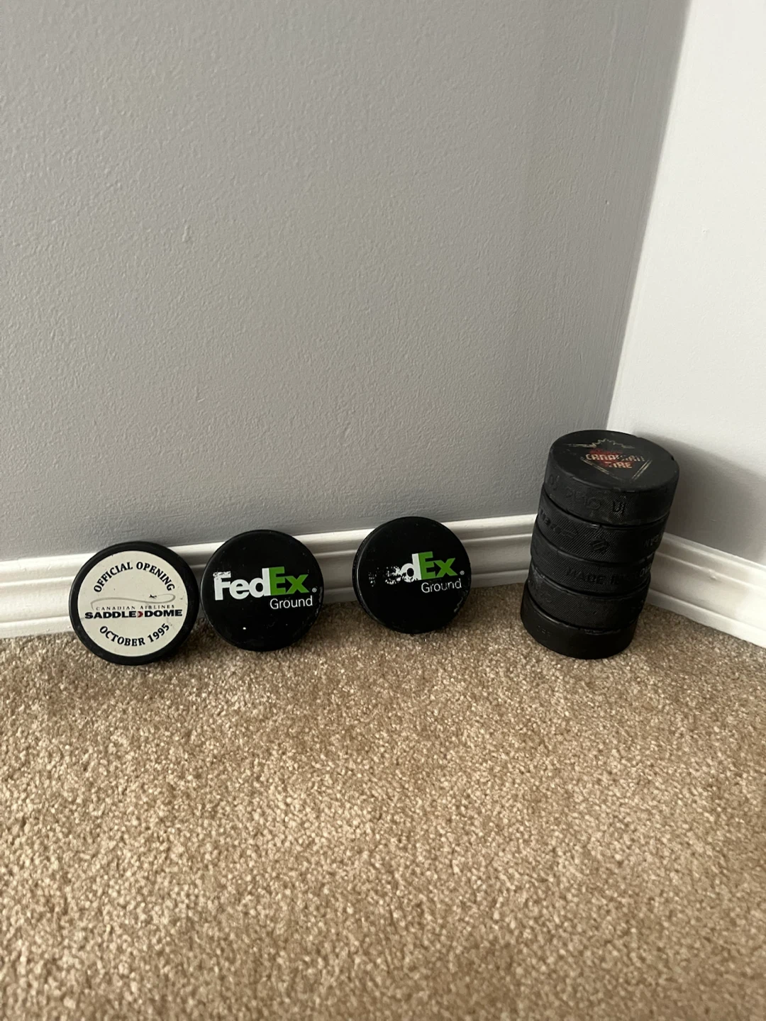 Game Used Warm-Up Pucks - photo 2