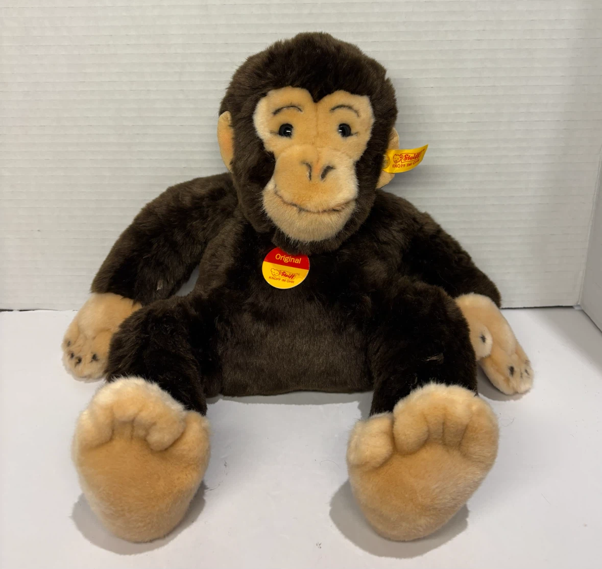 Steiff Original "Knopf Im Ohr" Monkey Plush Toy