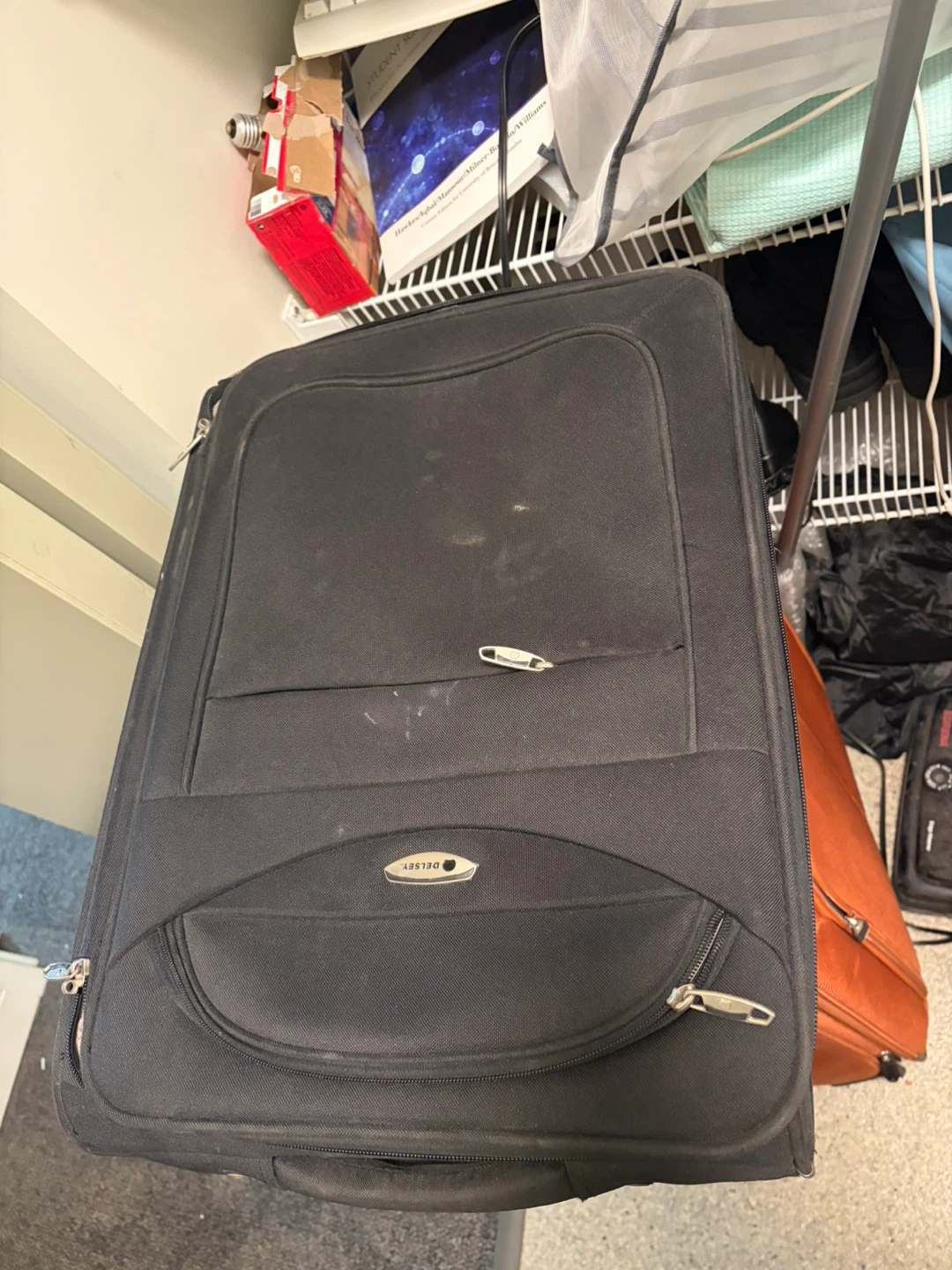 Delsey Black Rolling Suitcase