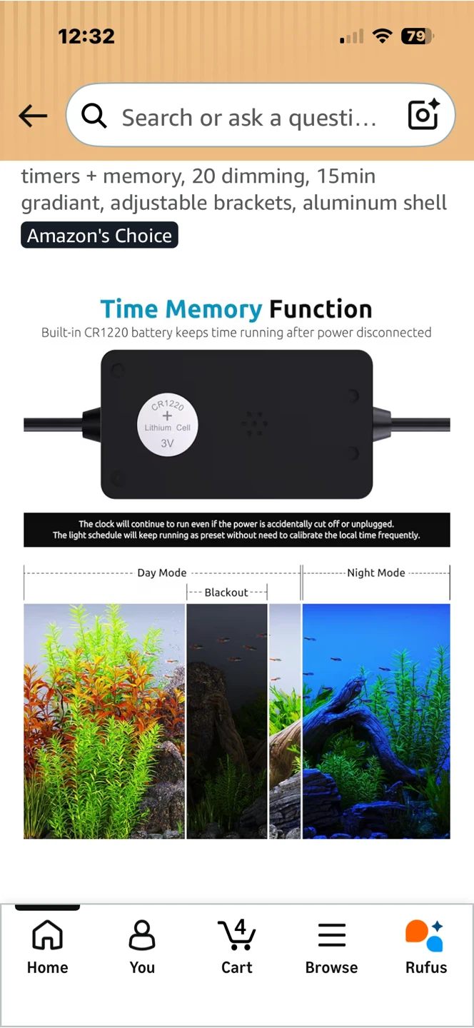 SEAOURA Aquarium LED Light with 24/7 Timer - photo 4