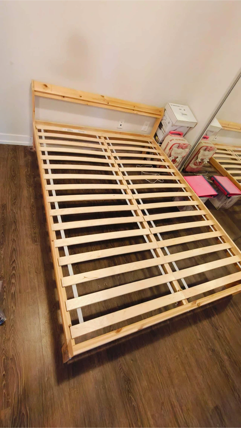 Like 🆕- IKEA Wooden Bed Frame - Twin Size