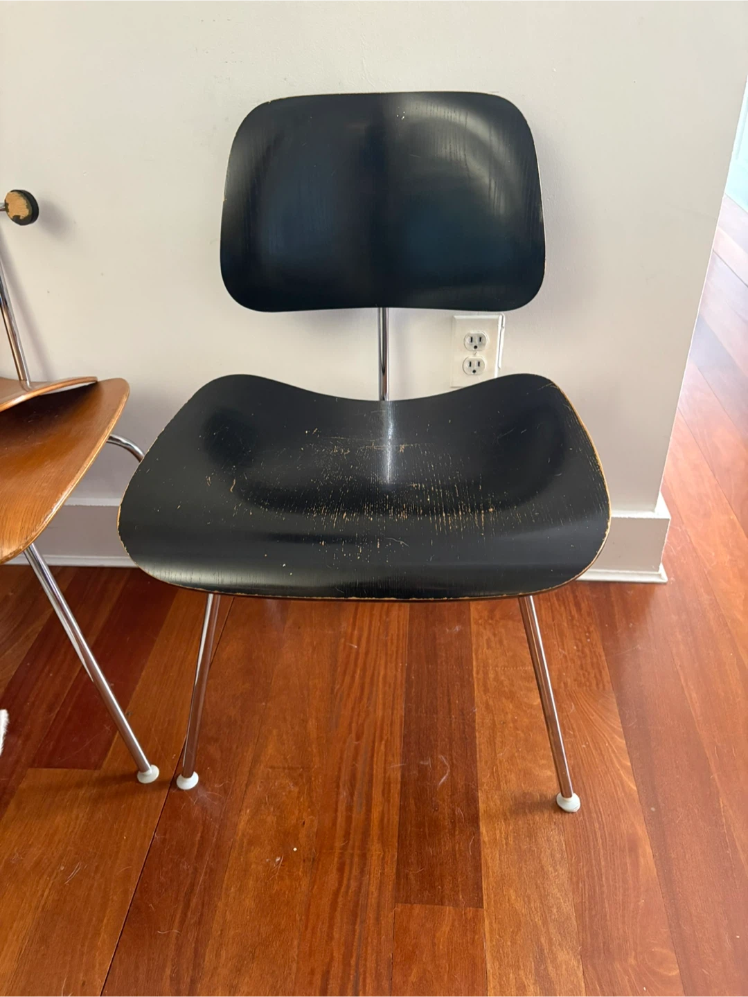 Herman Miller Black Molded Plywood Side Chair