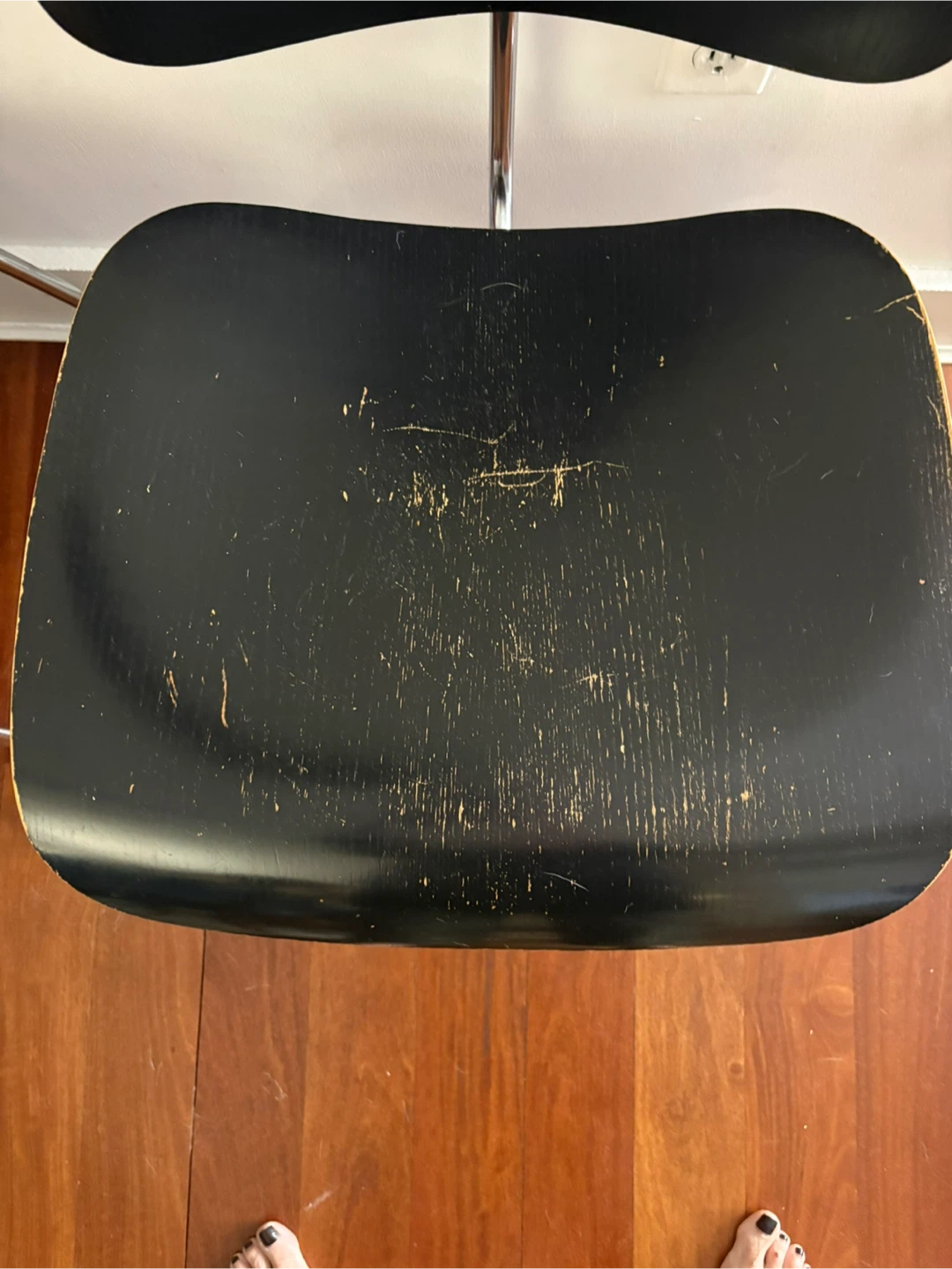 Herman Miller Black Molded Plywood Side Chair - photo 2