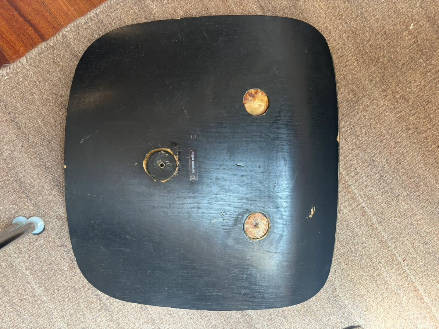Herman Miller Black Molded Plywood Side Chair - photo 3