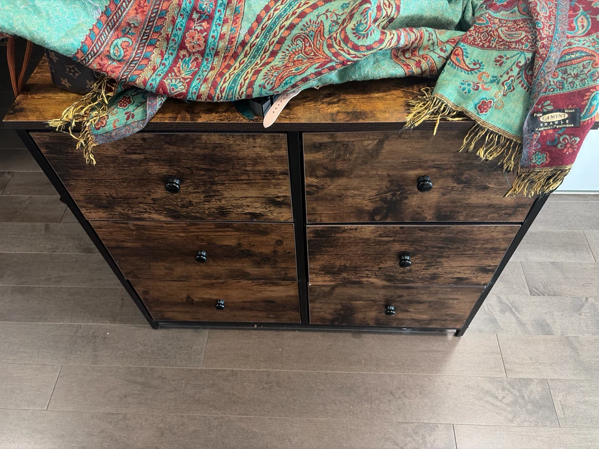 Rustic 6 drawer dresser
