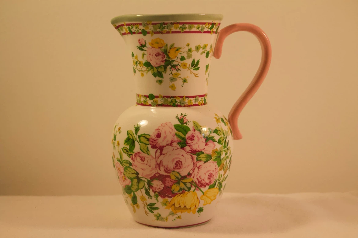 Flower Pitcher Laura Ashley Home Vintage
