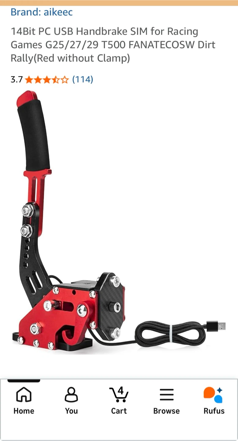 AIKEEPC 14Bit PC USB Handbrake SIM for Racing Games