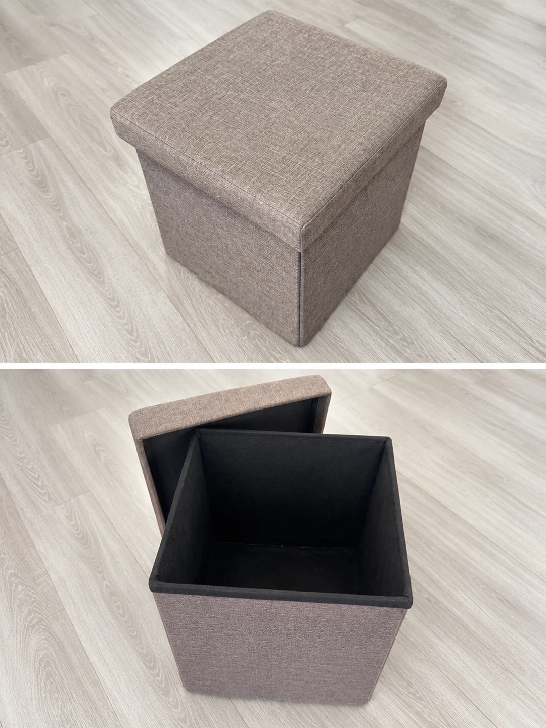 Collapsible Storage Ottoman Footrest