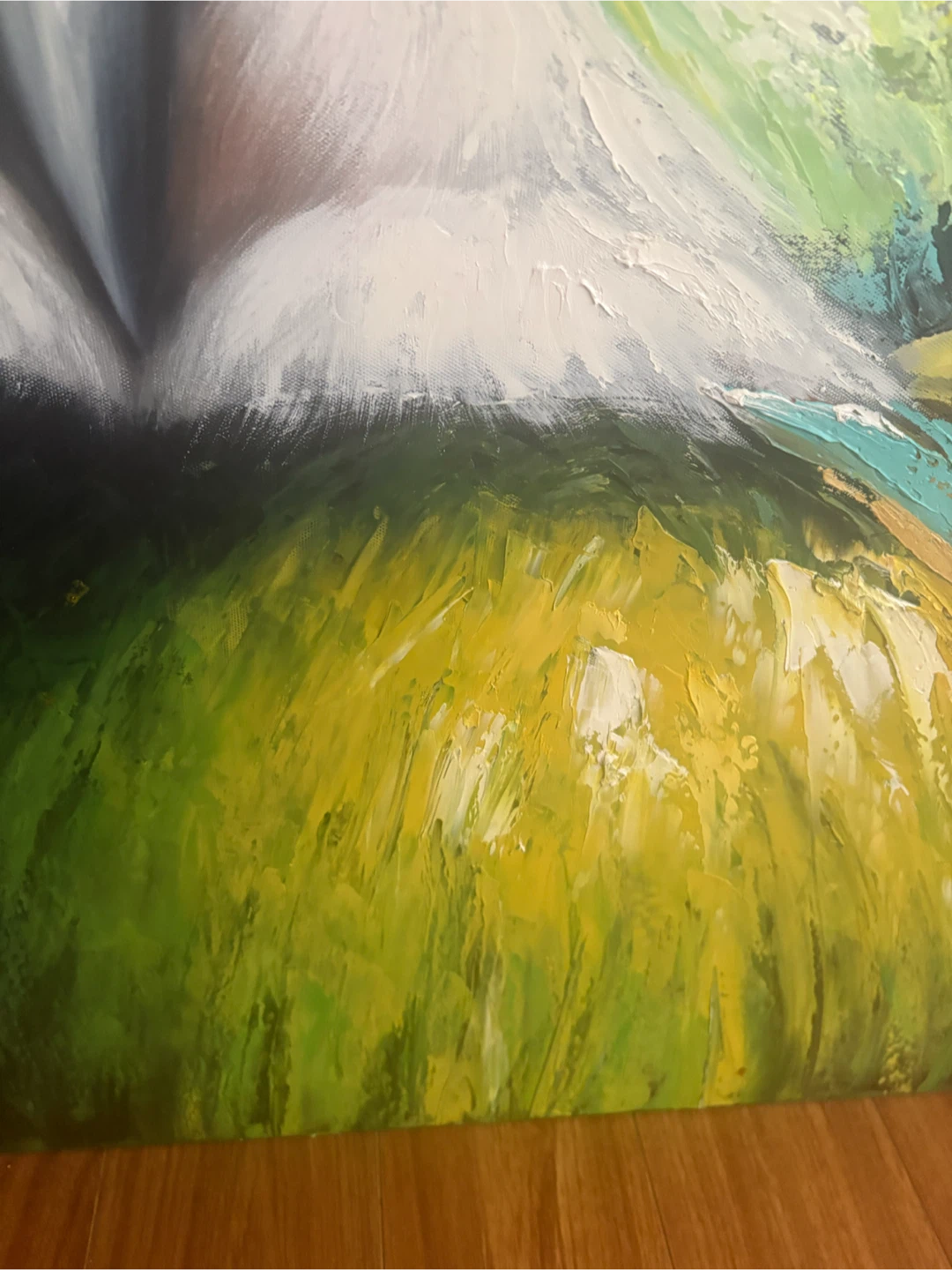 Abstract Owl Painting Canvas Art - photo 4