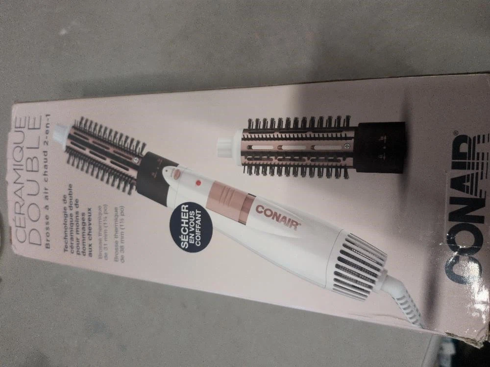 Conair 1000W 2-in-1 Hot Air Brush Styler