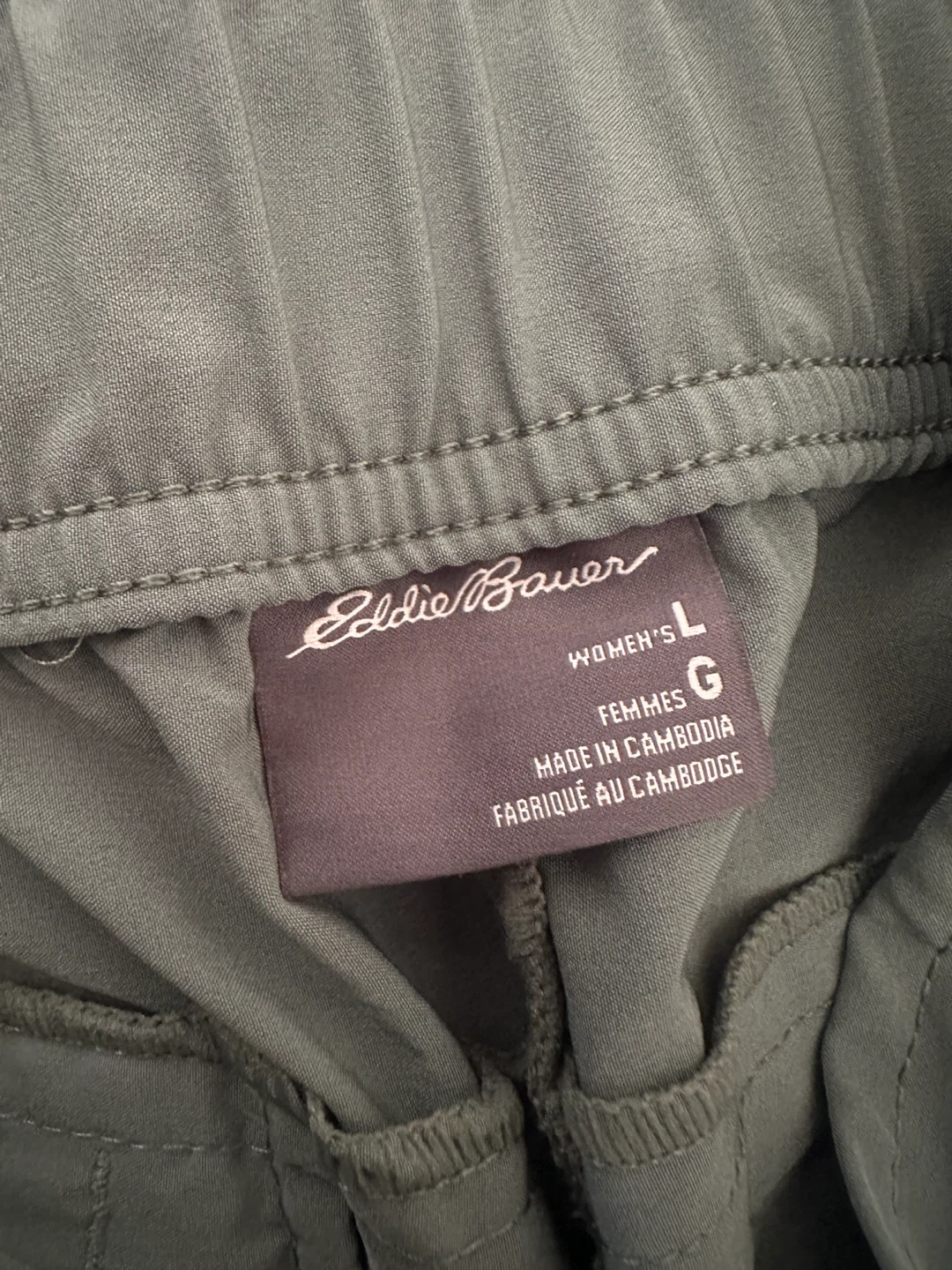 Eddie Bauer Women's Size L Green Cargo Pants - photo 3