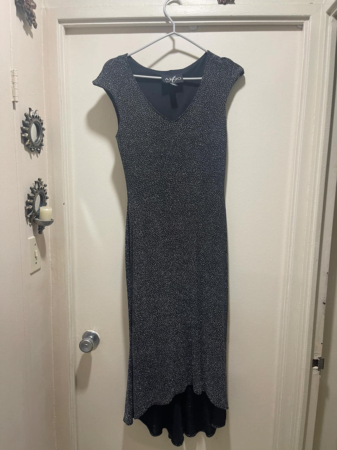 Sparkly Black Maxi Dress