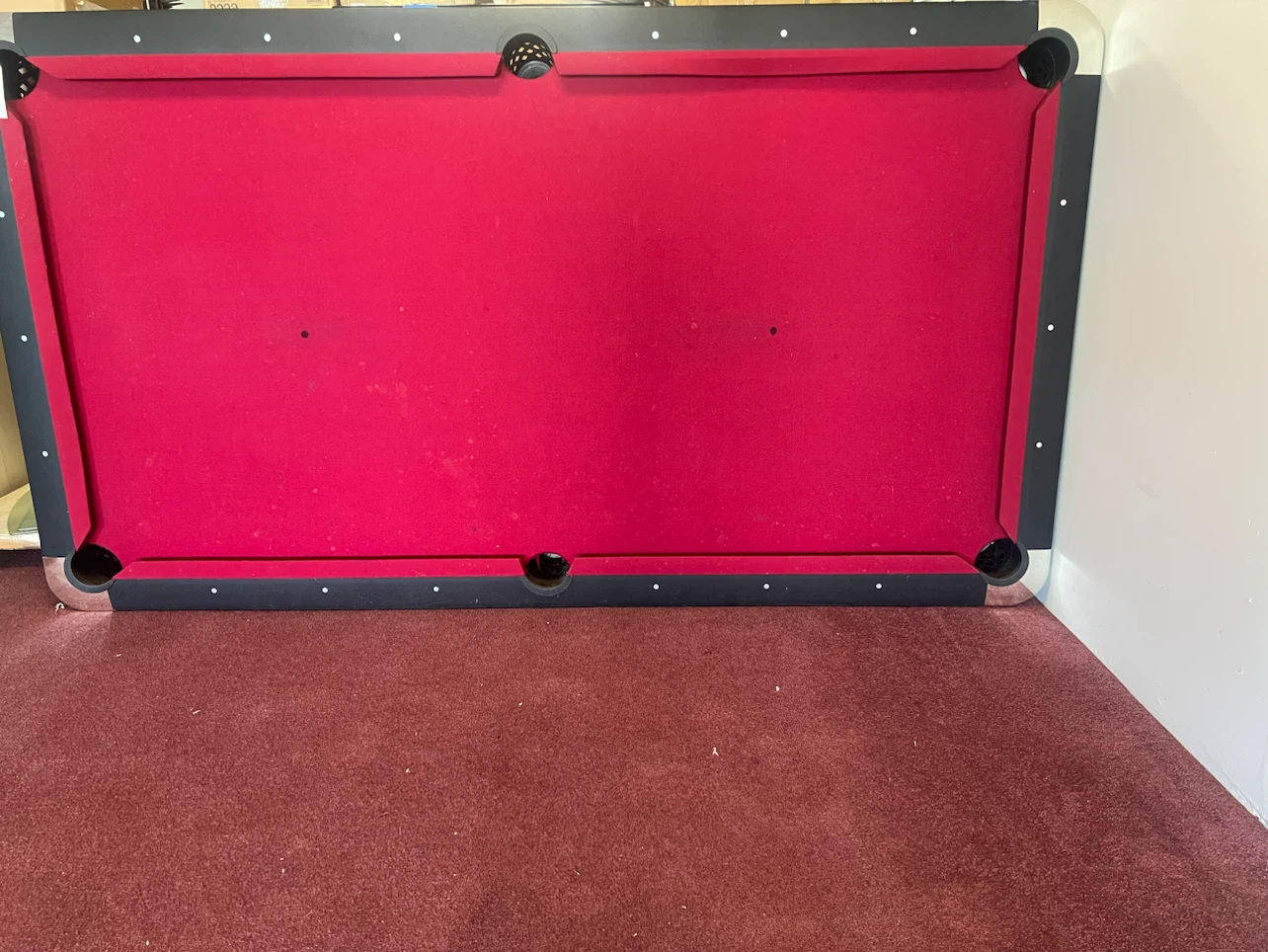 Red Pool Table
