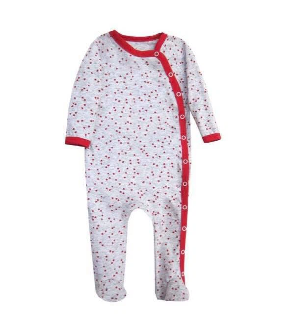 Baby Girl Cotton Footed Sleeper – Size 74cm - photo 2
