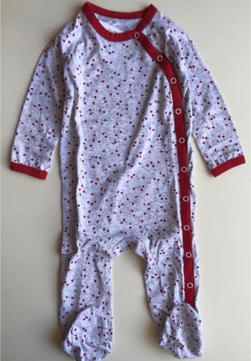 Baby Girl Cotton Footed Sleeper – Size 74cm - photo 3