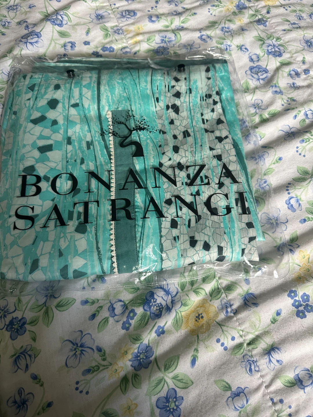 Bonanza Satrangi Teal Printed Lawn Shirt