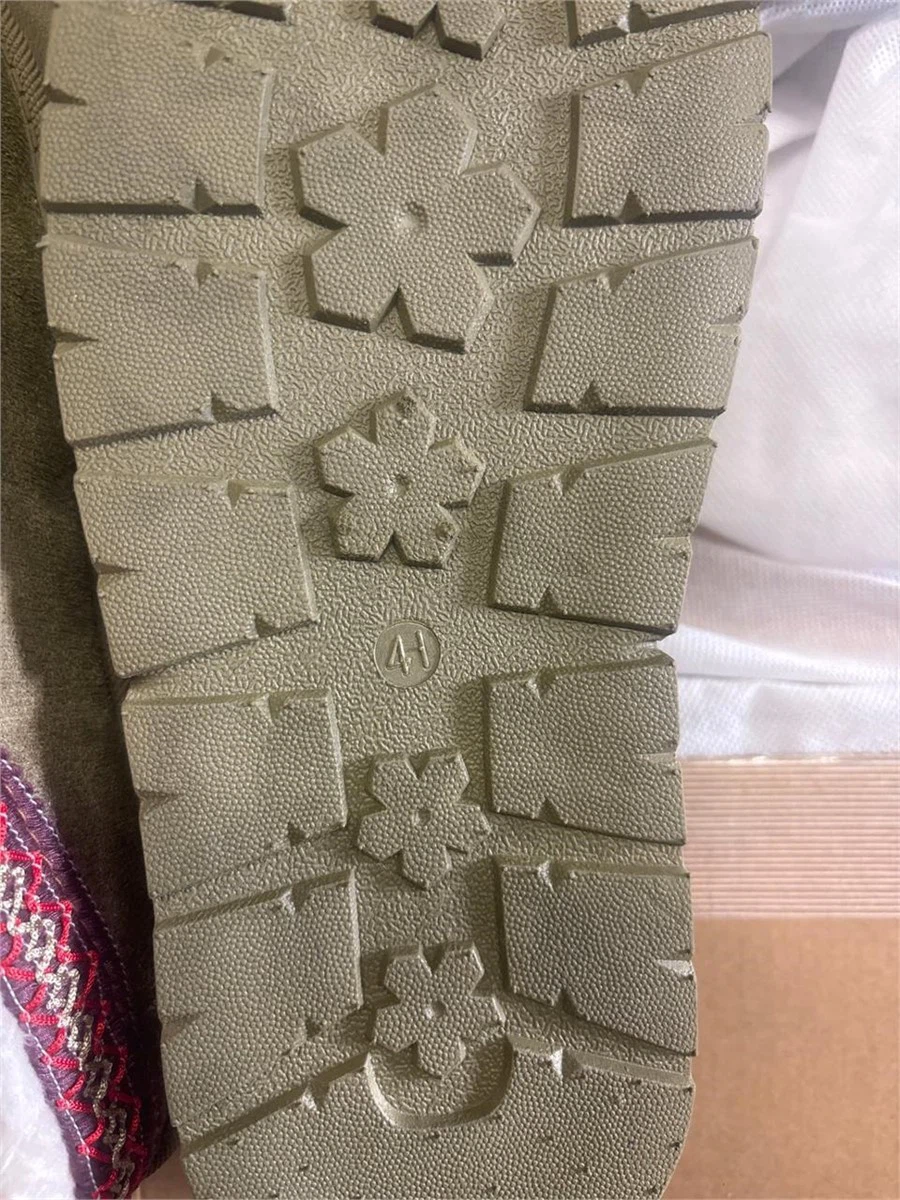 Green Suede Slippers with Fleece Lining - Size 41 - photo 5