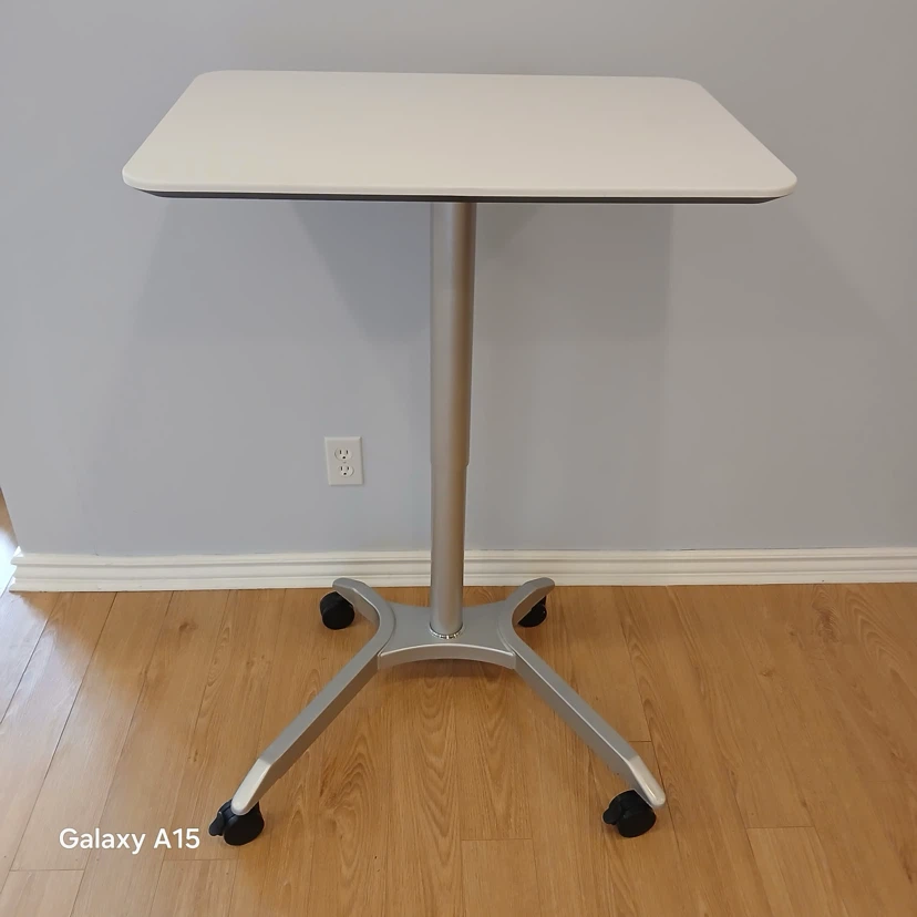 Adjustable Standing Desk with Wheels - photo 2