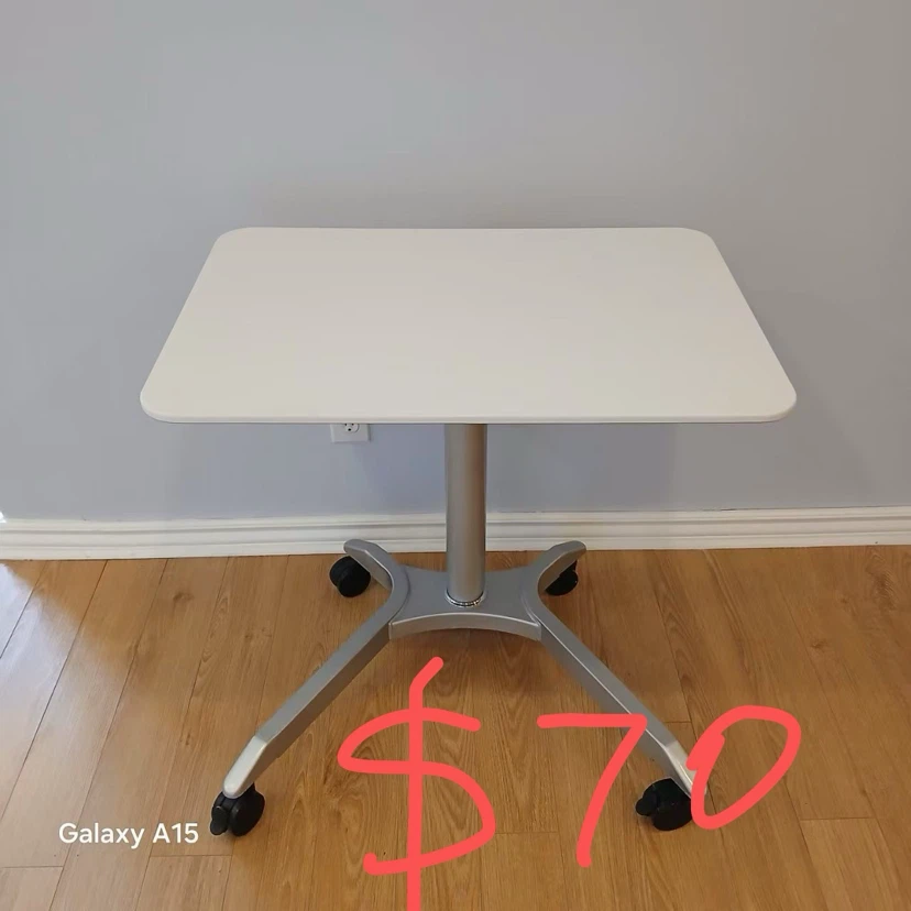 Adjustable Standing Desk with Wheels - photo 3