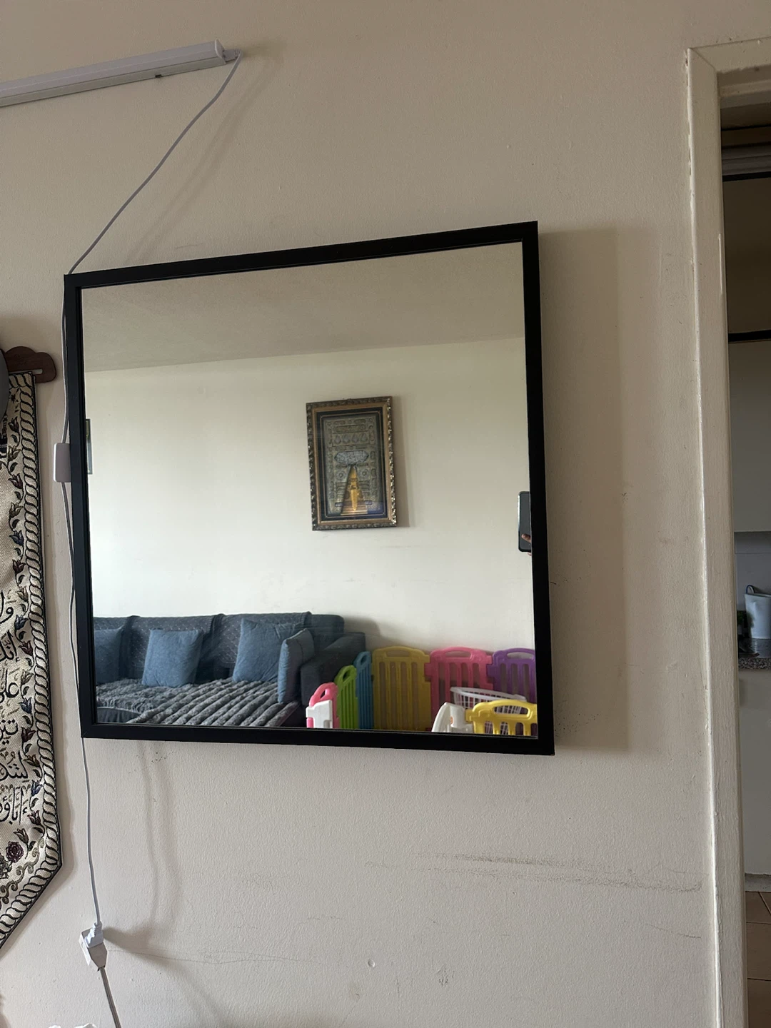 Black Framed Wall Mirror