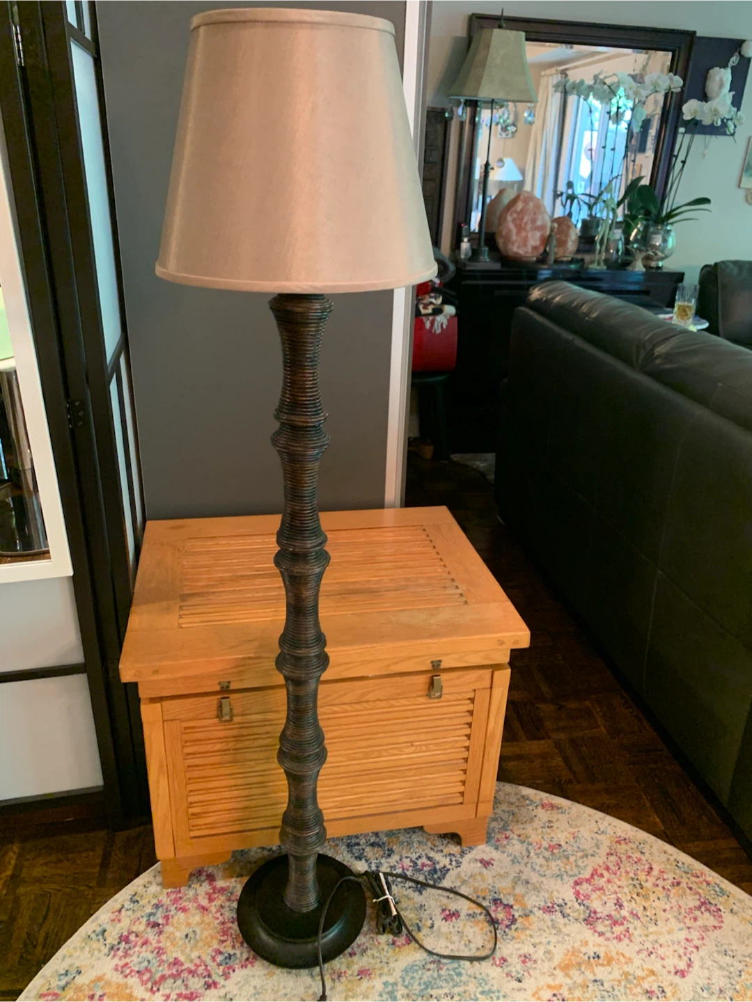 Floor Lamp with Textured Shade