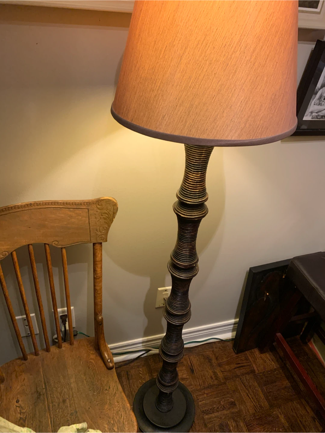Floor Lamp with Textured Shade - photo 2