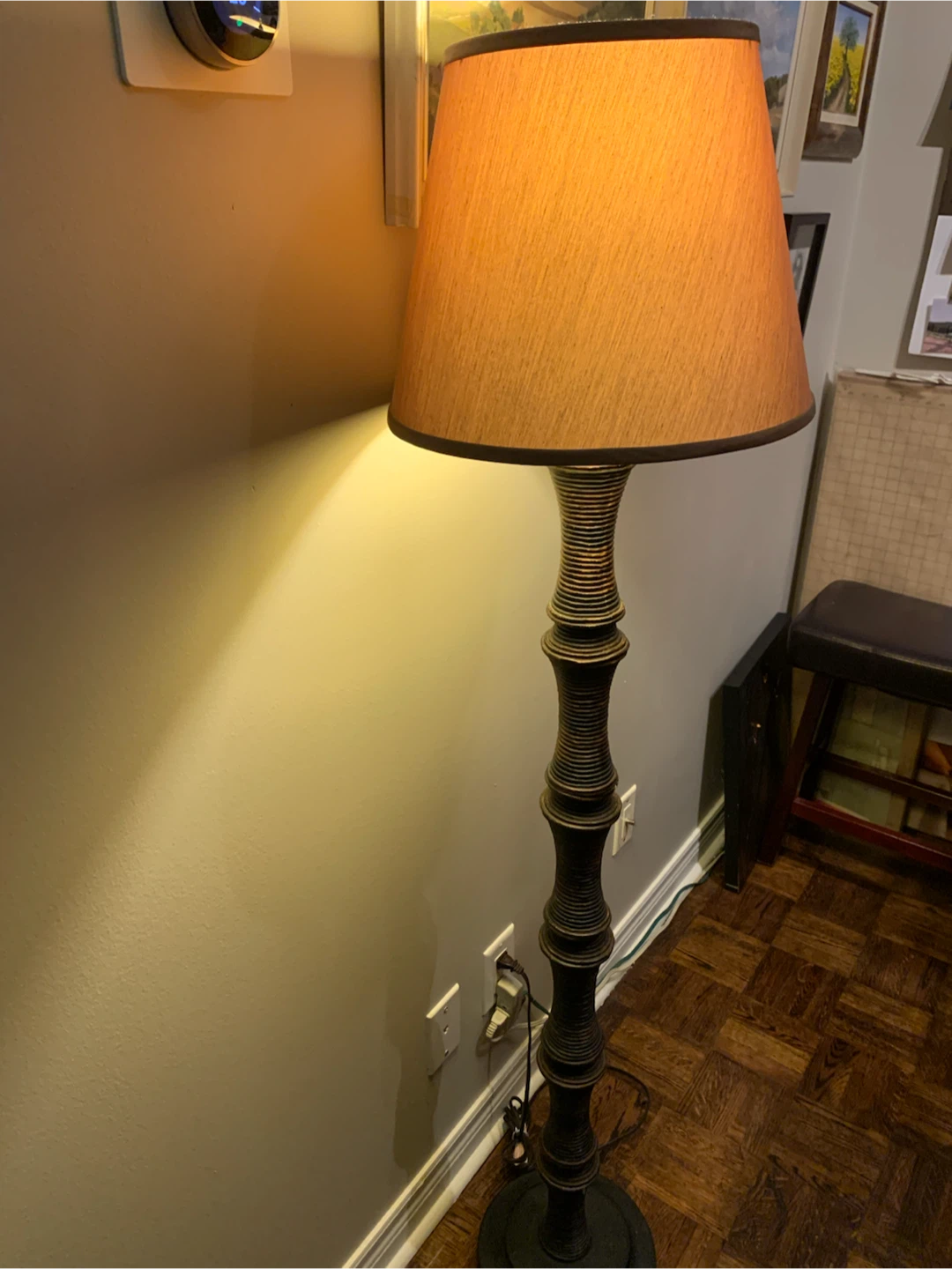Floor Lamp with Textured Shade - photo 3