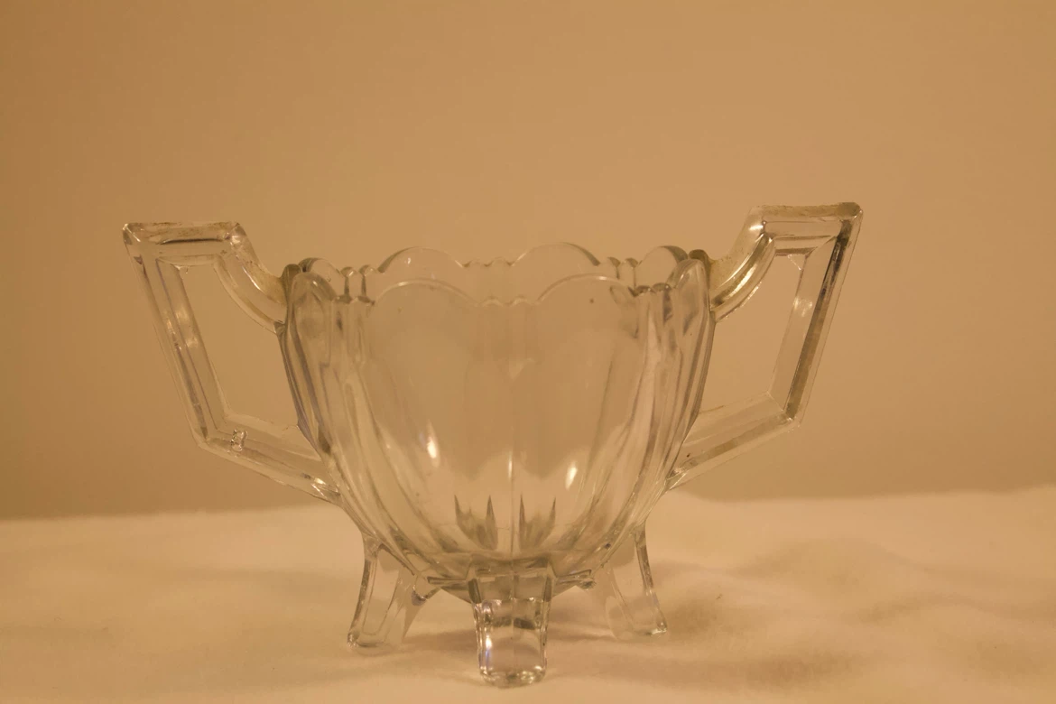Glass Candy Dish Vintage