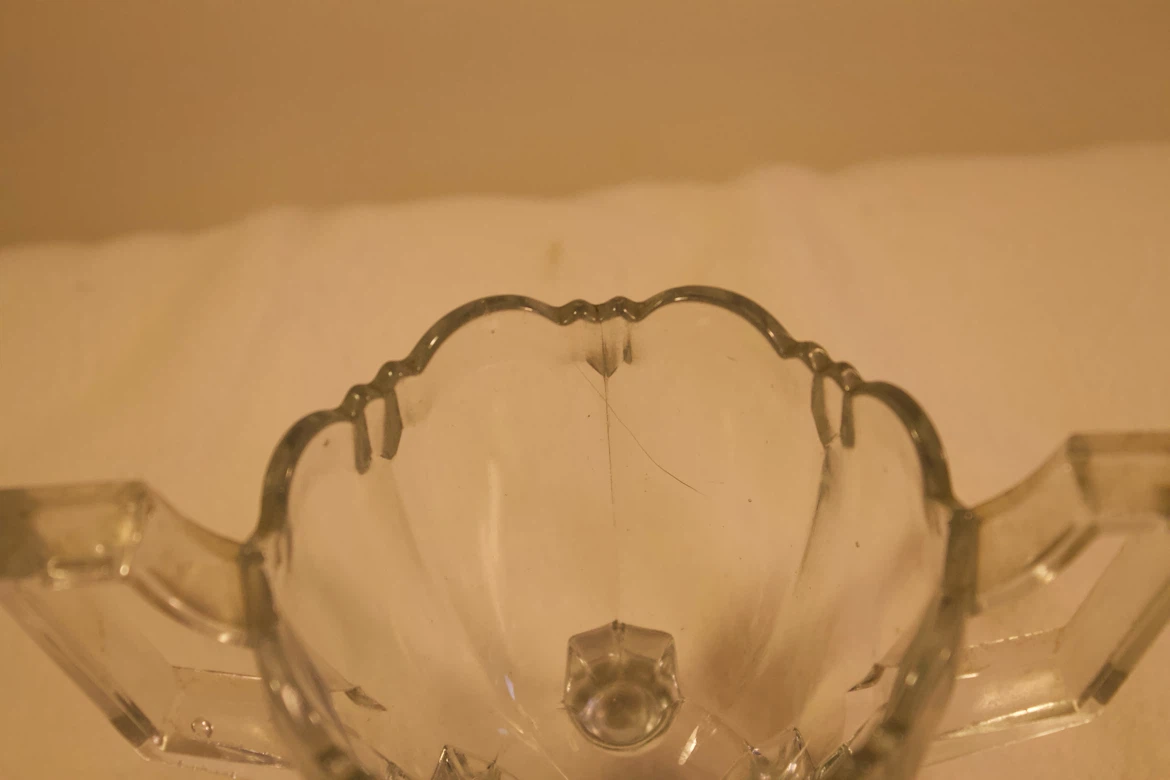 Glass Candy Dish Vintage - photo 3