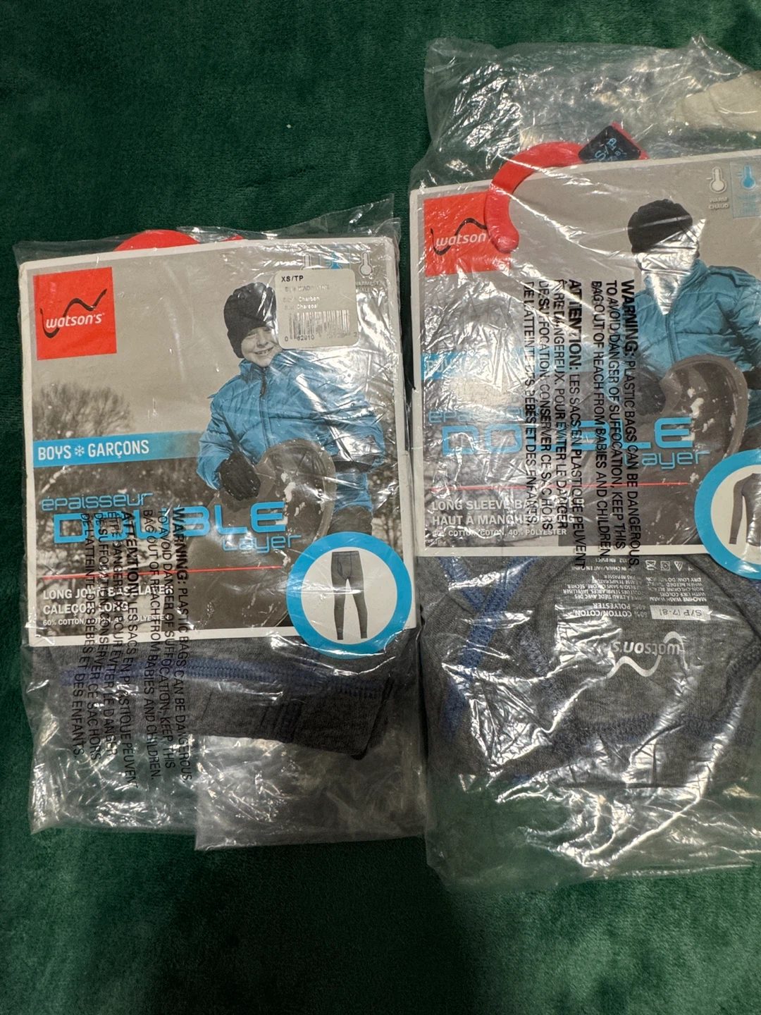 BN kids XS/S Double Layer Long John Baselayer